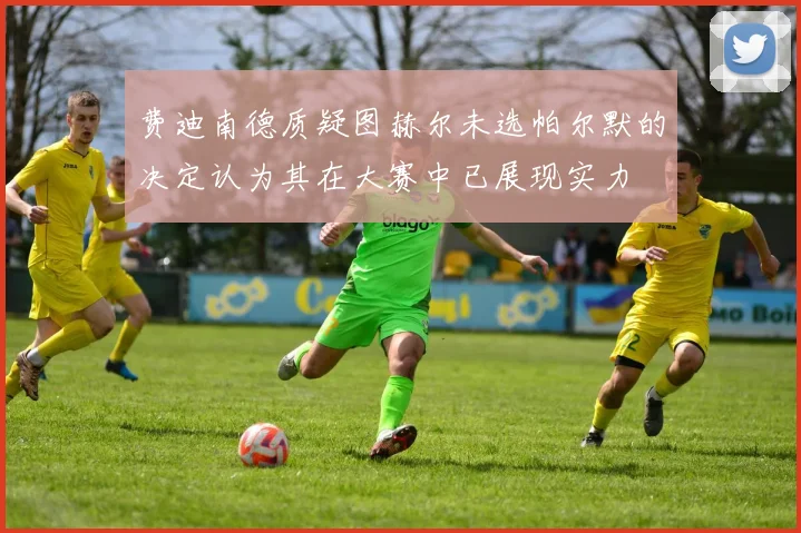 费迪南德质疑图赫尔未选帕尔默的决定认为其在大赛中已展现实力