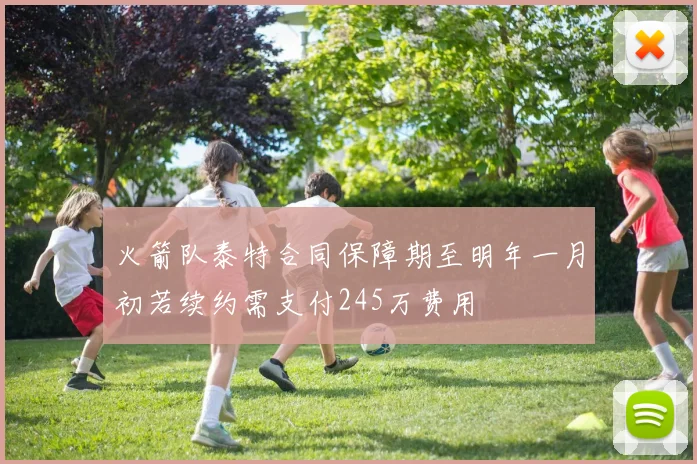 火箭队泰特合同保障期至明年一月初若续约需支付245万费用